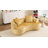 Boneless Luna Curved Upholstered Sleeper Compression Sofa with Deep Seat & Pillows-114312611