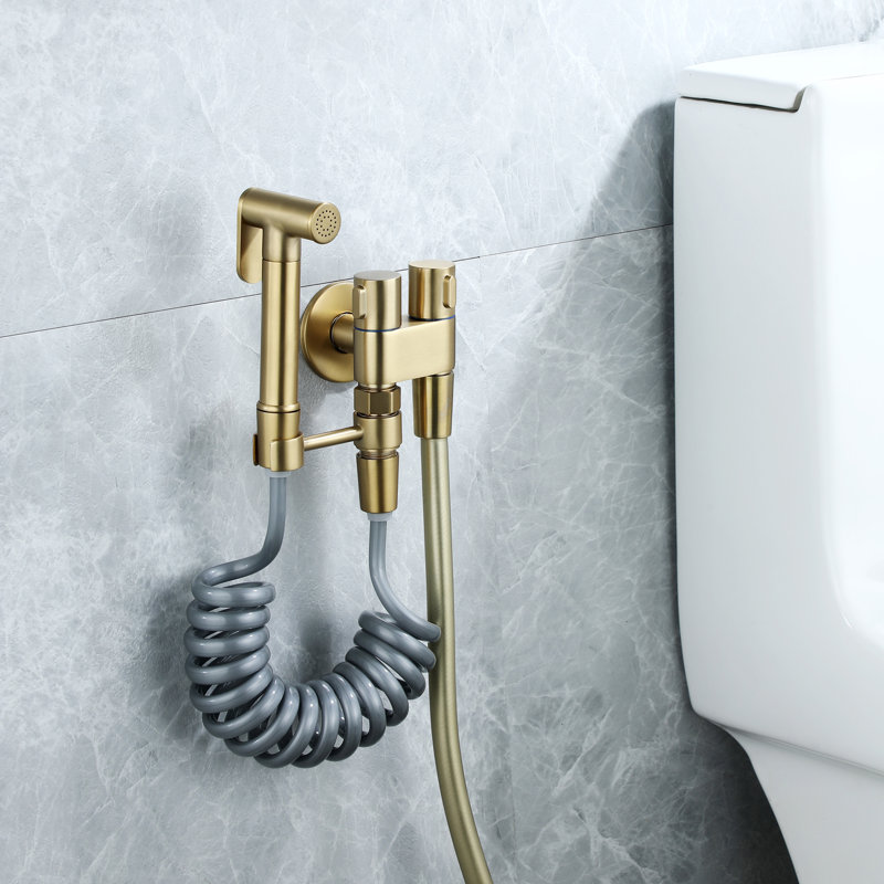 Siège de bidet allongé à la main, Or brossé