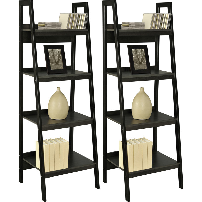 152.4cm H x 52.22cm W Ladder Bookcase, Black