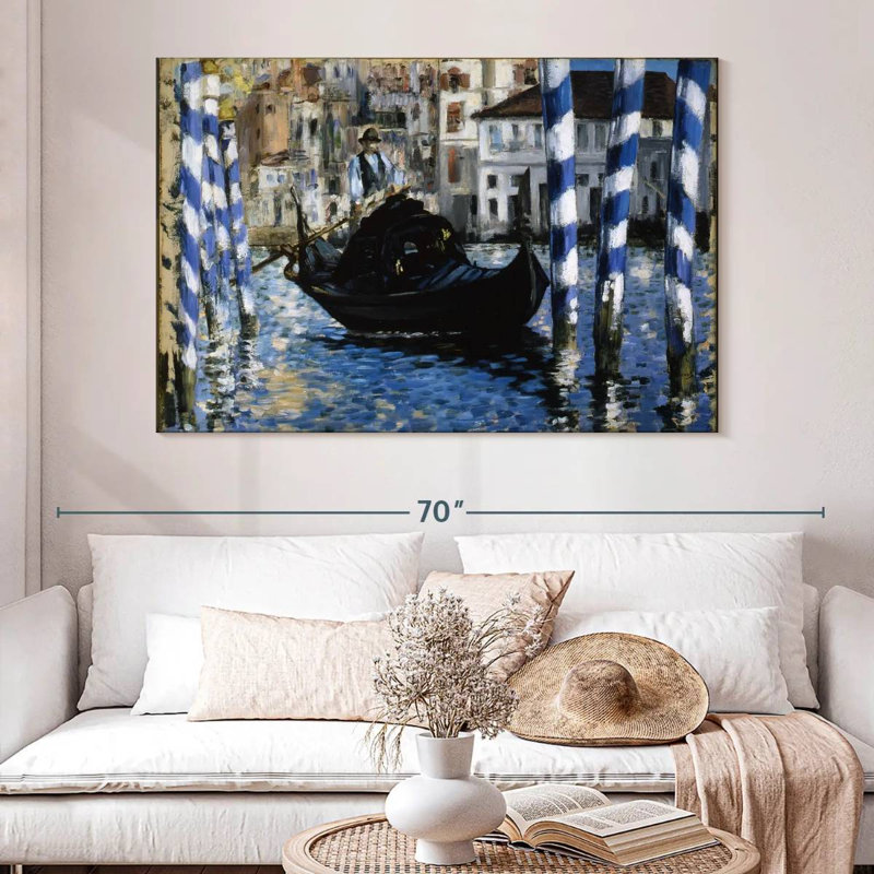 Le Grand Canal, Venise, 1875, H 34 po x l 51 po