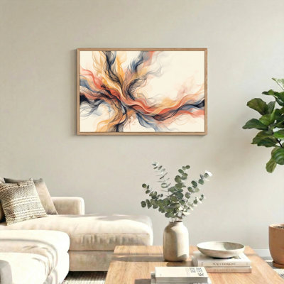 Ensemble de 1 tableau abstrait sur toile