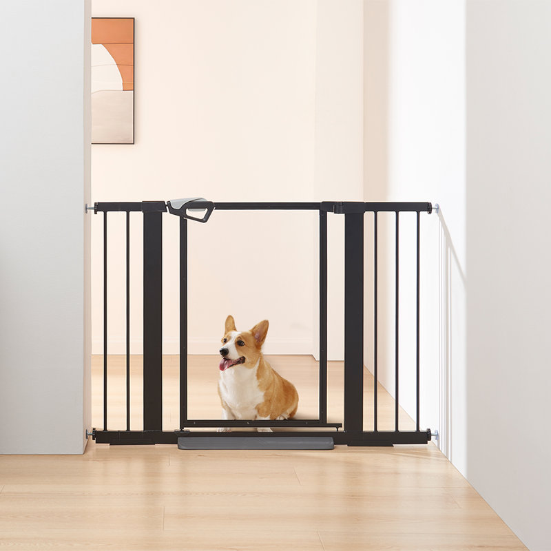 Adjustable Pressure Mounted Pet Gate , Black