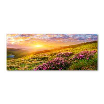 Sunset Mountains - Wrapped Canvas Print