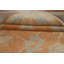 Tapis turc orange à motif floral et teinture orange Oushak 9
