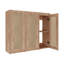 Armoire latérale de salle de bain 36 po, portes à fermeture en douceur, conception à fixation flottante (emballage KD)