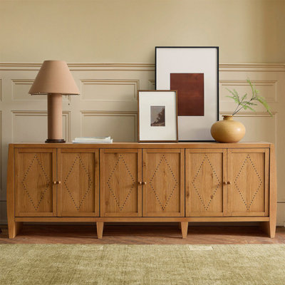 Retro wooden style storage cabinet