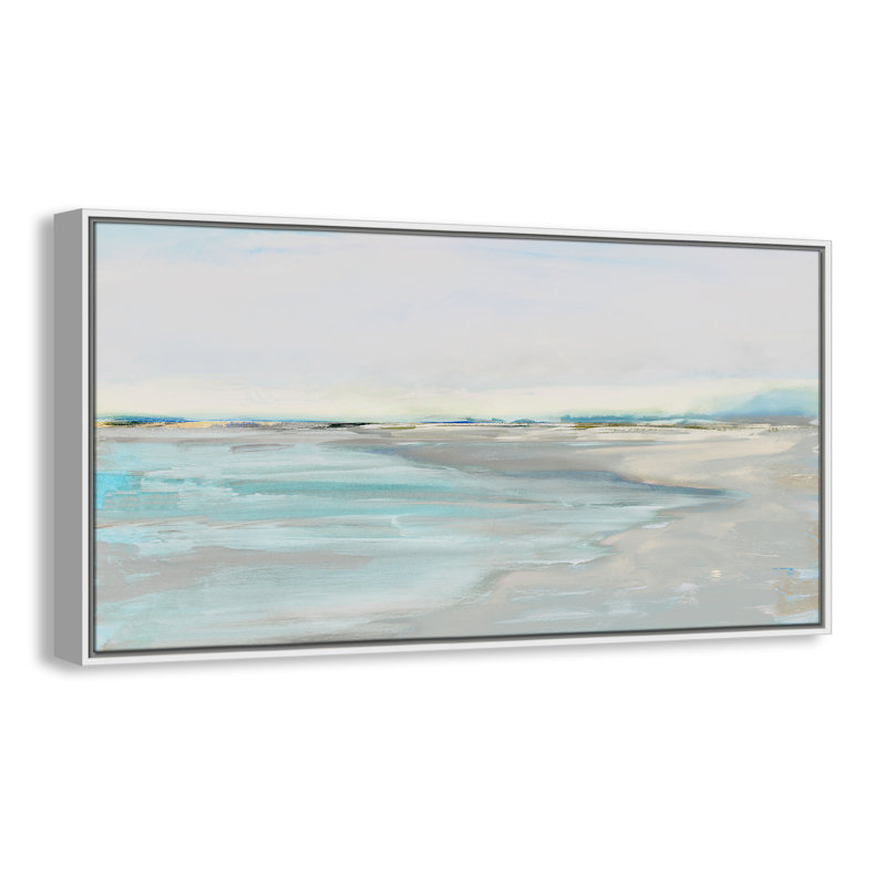 Inlet at Dusk - Panorama Version Print par Val Rhodes, H 21,5 po x l 41,5 po, Blanc