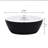 Dowell 59.1'' x 29.5'' Matte Black Acrylic Oval Freestanding Soaking Bathtub - 75-Gallon Deep Soak with Center Drain-101799888