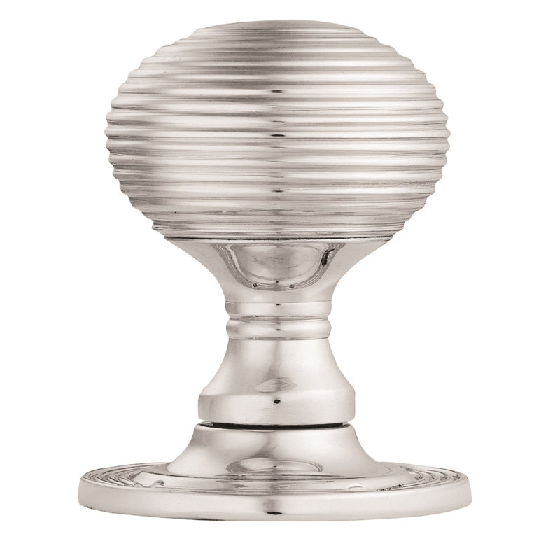 Queen Anne Passage Door Knob, Polished Chrome