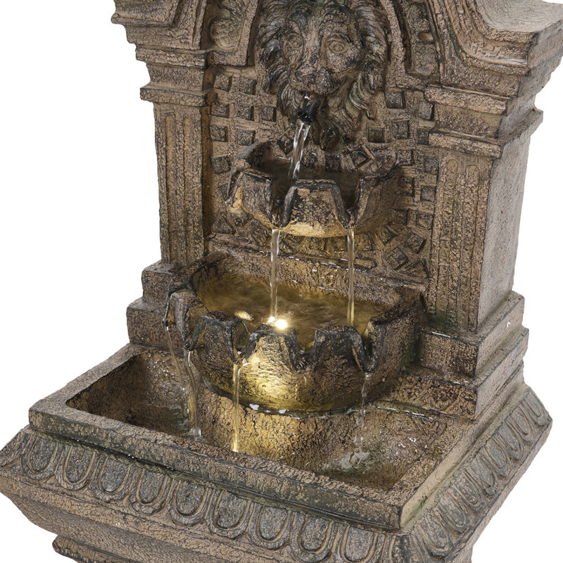 Weather Resistant Fountain with Light