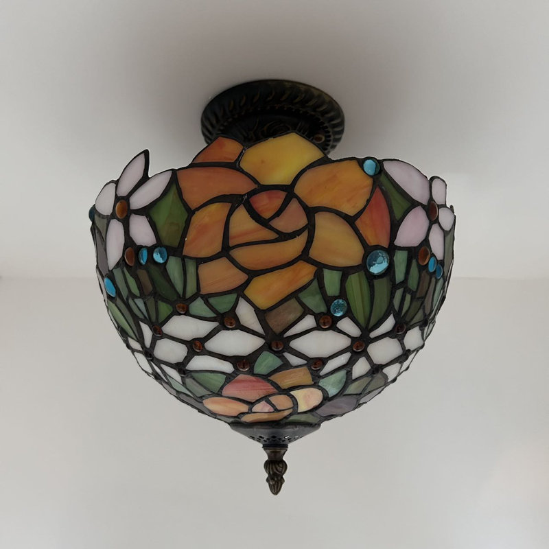 Tiffany Glass Flush Mount