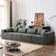 Canapé modulaire rembourré en velours Corduroy