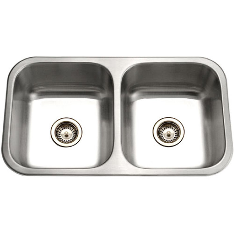 Elite 31.5'' L Double Bowl Stainless Steel Kitchen Sink