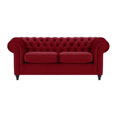 Burks 3 Seater Velvet Sofa
