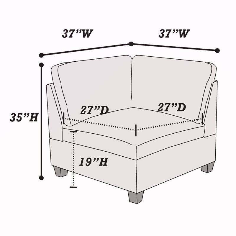 ENSEMBLE MODULAIRE - 2 pièces en gris, Gris chenille