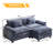 Dyemond 85.8" Modern Sectional Couch Sofas for Living Room, Loveseat Couches with Ottoman-753679624