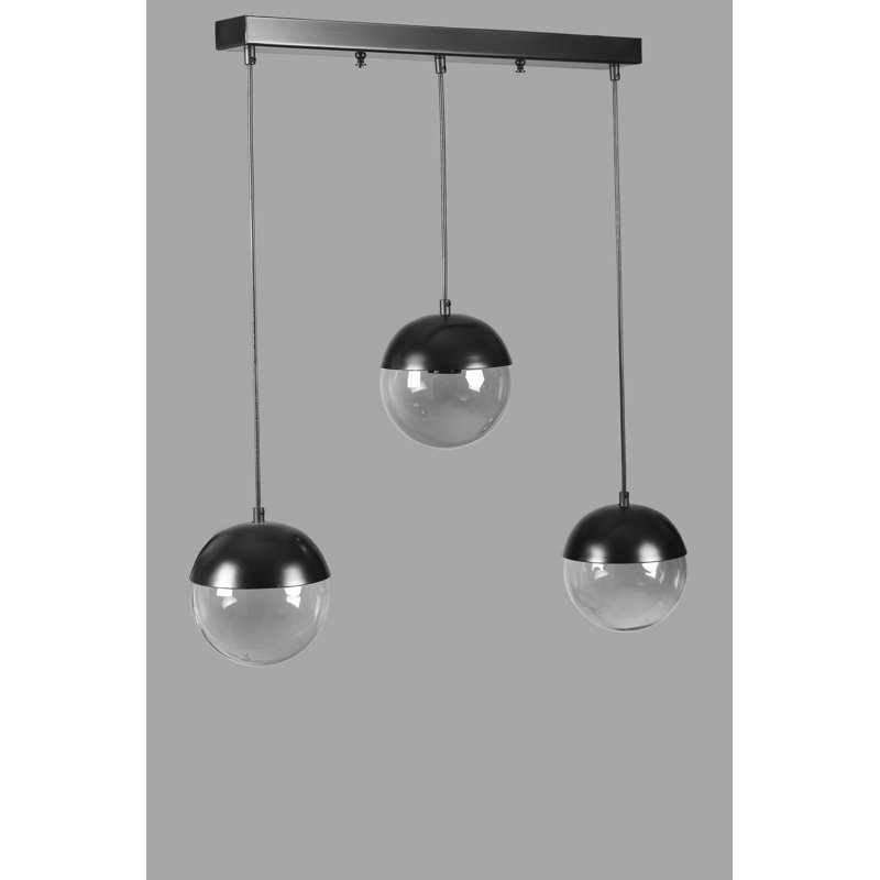 Elegant Dark Grey Chandelier, Adjustable Height, Metal Body, 21.7 in Base Plate | 5.9 in Cap Diameter | E27 Socket, Max 40W | Stylish Lighting for Modern Living Rooms & Dining Areas, Durable & Eye-Catching Design