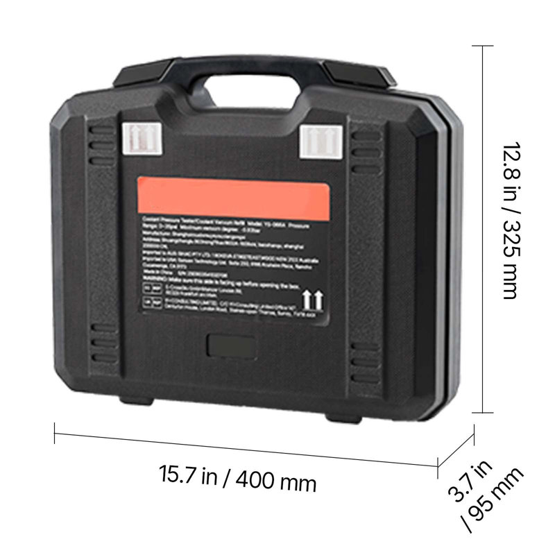 Ensemble de testeur de pression de liquide de refroidissement, kit de remplissage de vide de radiateur 28 pièces avec 4 adaptateurs, ajustement universel, ensemble de testeur de pression de système de refroidissement automobile, avec pompe à pression et remplisseur de purge en alliage d'aluminium