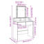 Simote Dressing Table with Mirror-1785414167