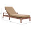 Chaise longue d'extérieur en bois massif Nicholson-281021817