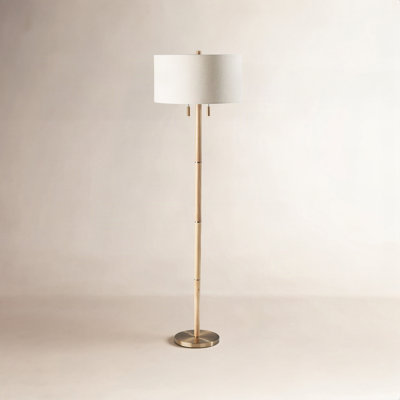 Geno 66.25'' Solid Wood Floor Lamp