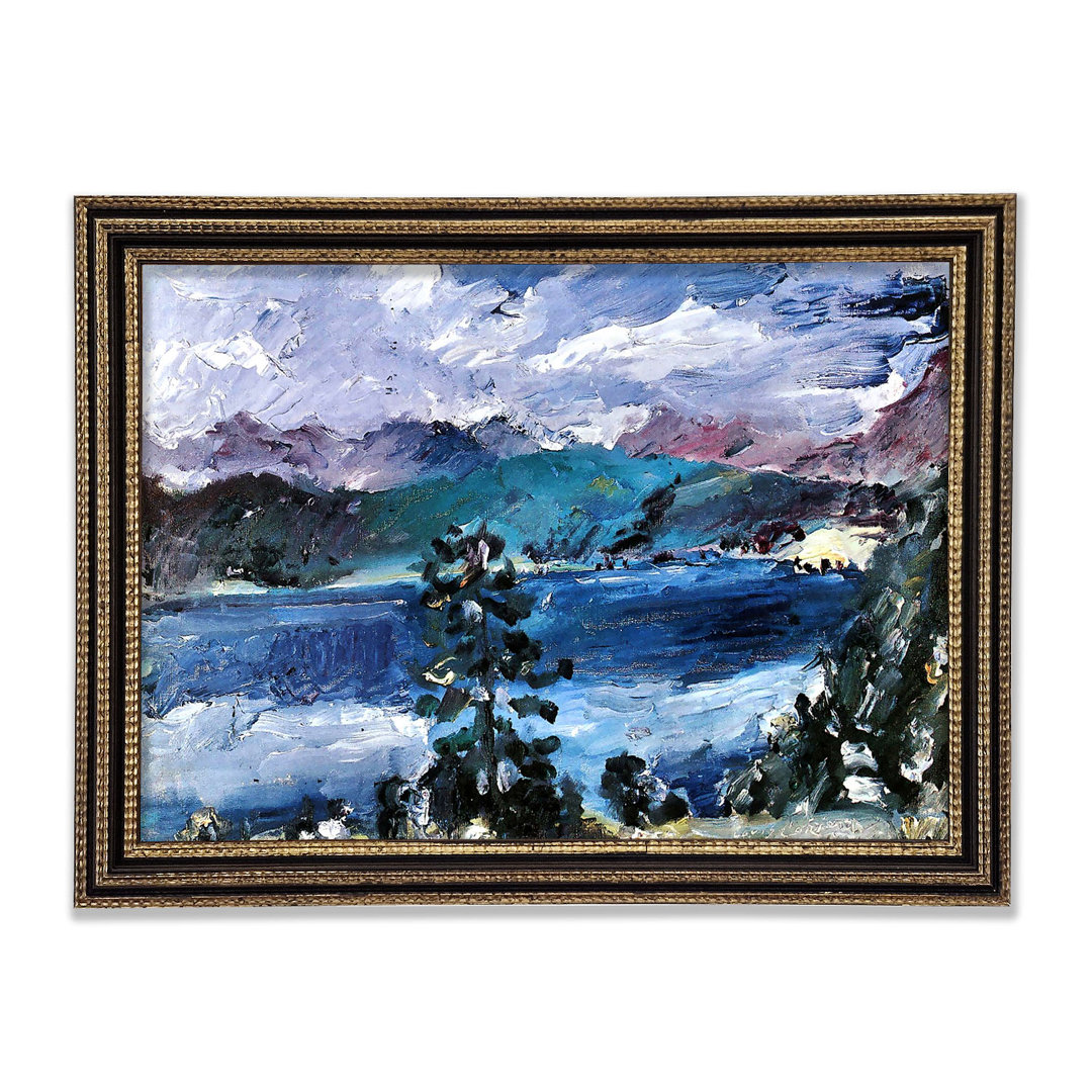 Lovis Corinth Walchensee mit Lärche Gerahmter Druck