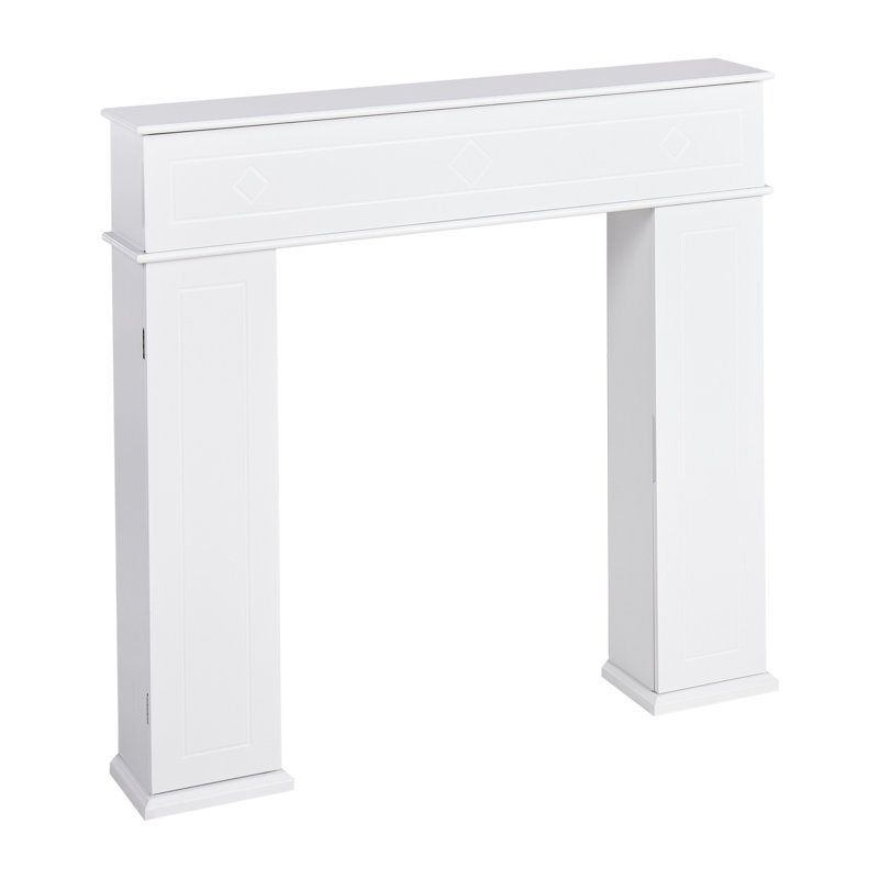 MISPEC Fireplace Surround, White