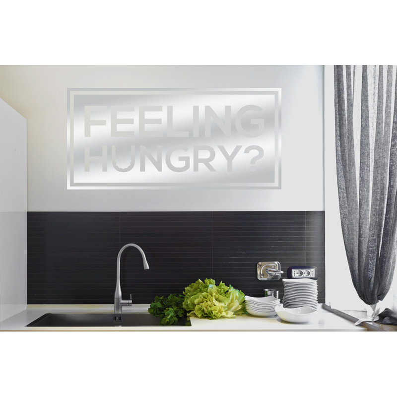 Non-Wall Damaging Wall Decal, Medium, Shiny Silver