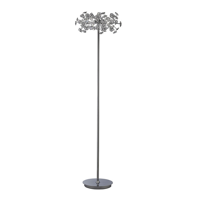160cm Polished Chrome Novelty Floor Lamp