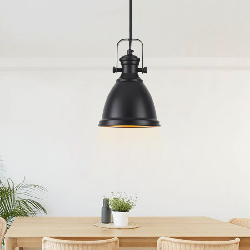  Alekto 1 - Light 6.5" Kitchen Island Retro Industrial Farmhouse Pendant