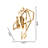 Modern LED Gold Frame Wall Sconce