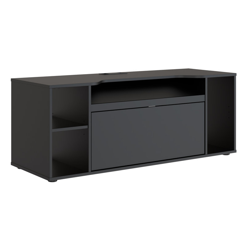 Dairon Unfinished TV Stand for TVs up to 60", Black