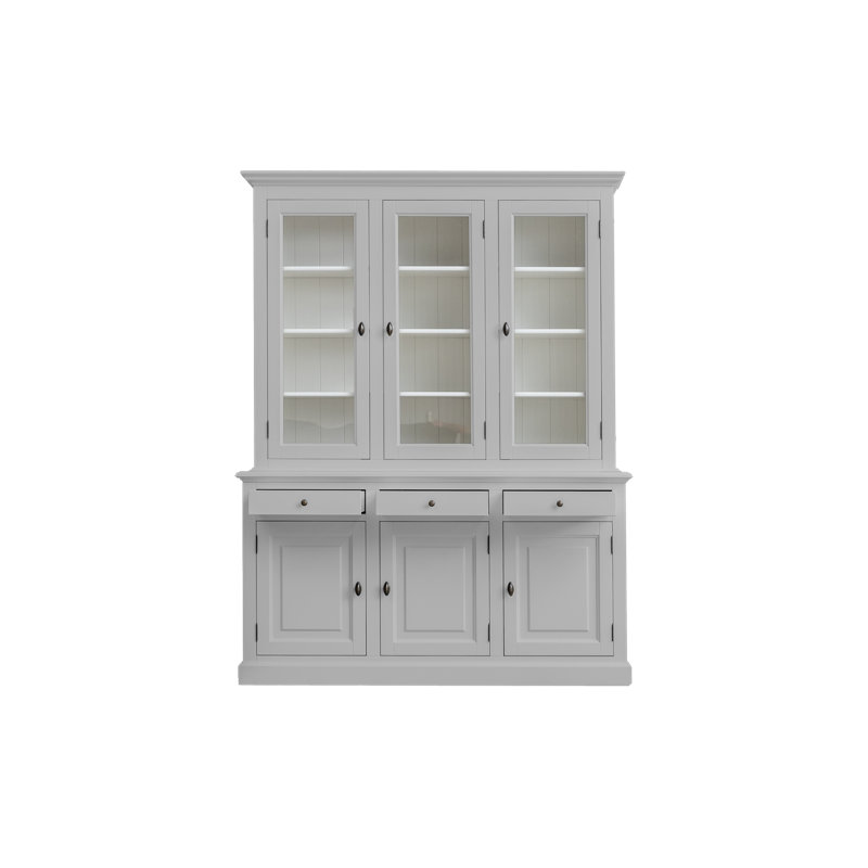 Torrens Display Cabinet, Light Grey/White