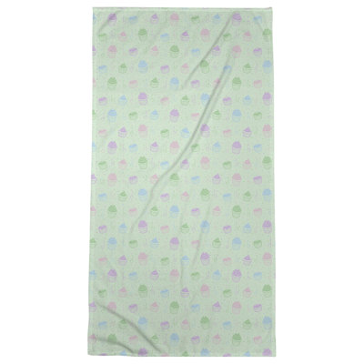 Serviette de bain classique cupcake