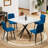 Modern White Square Table For Dining, 38.6" , Iron Legs, Easy To Clean & Assemble, Space Saving Conference Table, And Iron, Assemble-1015647764