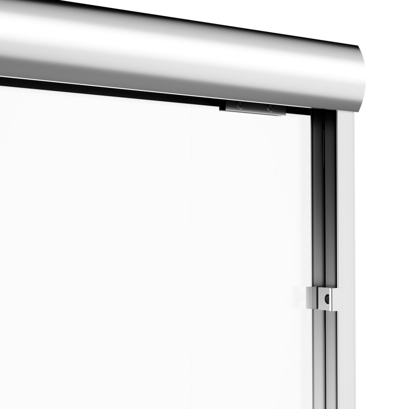 Aluminum Frame Double Sliding Shower Door With 1/4" Nano - Coated Tempered Glass, Dual Stainless Steel Handles, Waterproof Design And Adjustable Width For Bathroom 60" Wide Door, Corrosion Reversible