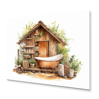 Décor de salle de bain naturel - Impression sur métal