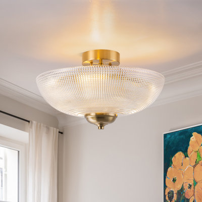 Plafonnier semi-encastré Mid-Century