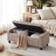 Banc de rangement rembourré en polyester 48,8 po-355329021
