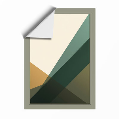 Angular Forms Geometric - Framed Print