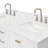 Cambridge 60.25'' Double Bathroom Vanity with Carrara Quartz Top-1431290258-1463372125