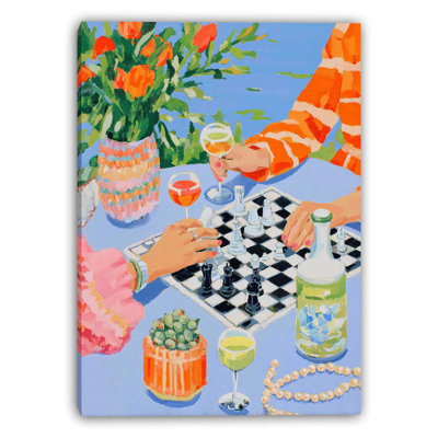 Art mural sur toile tendue Garden Brunch