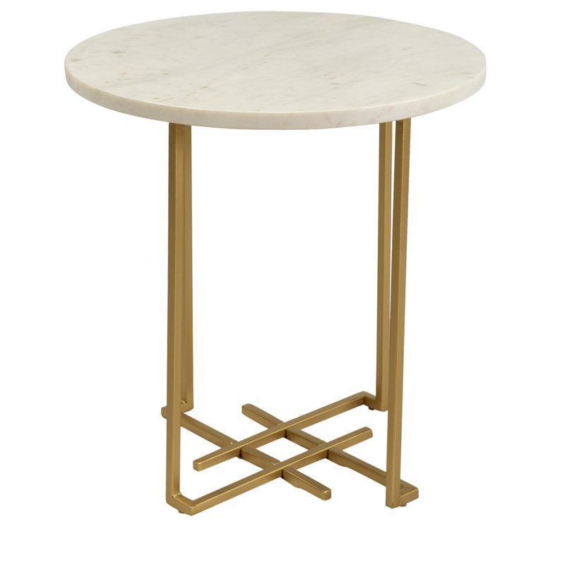 Marble Top End Table