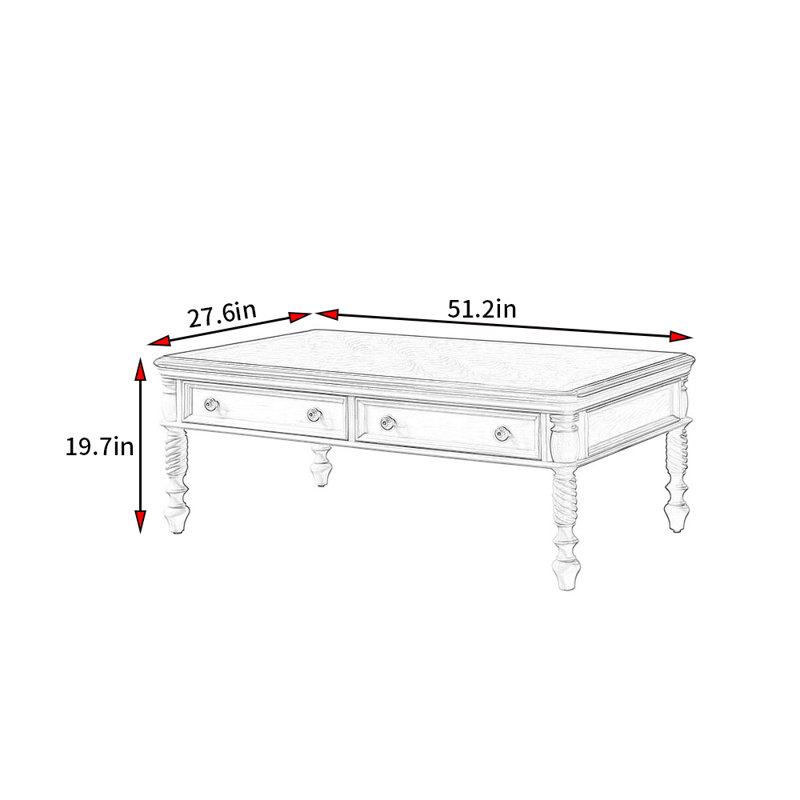 Table basse American Country