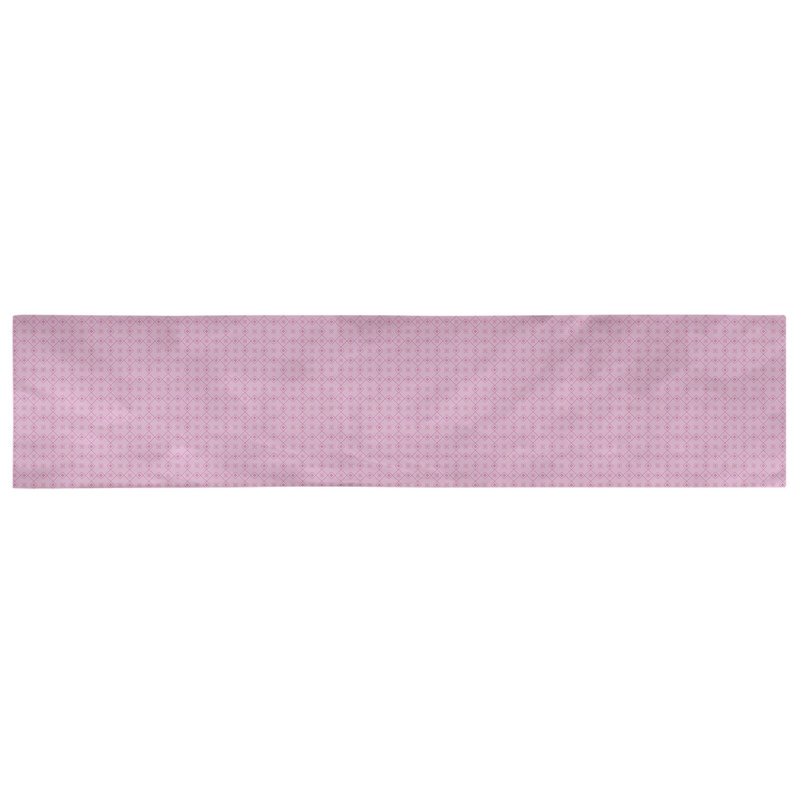 Chemin de table Avicia, 72 po x 16 po, Rose, Coton