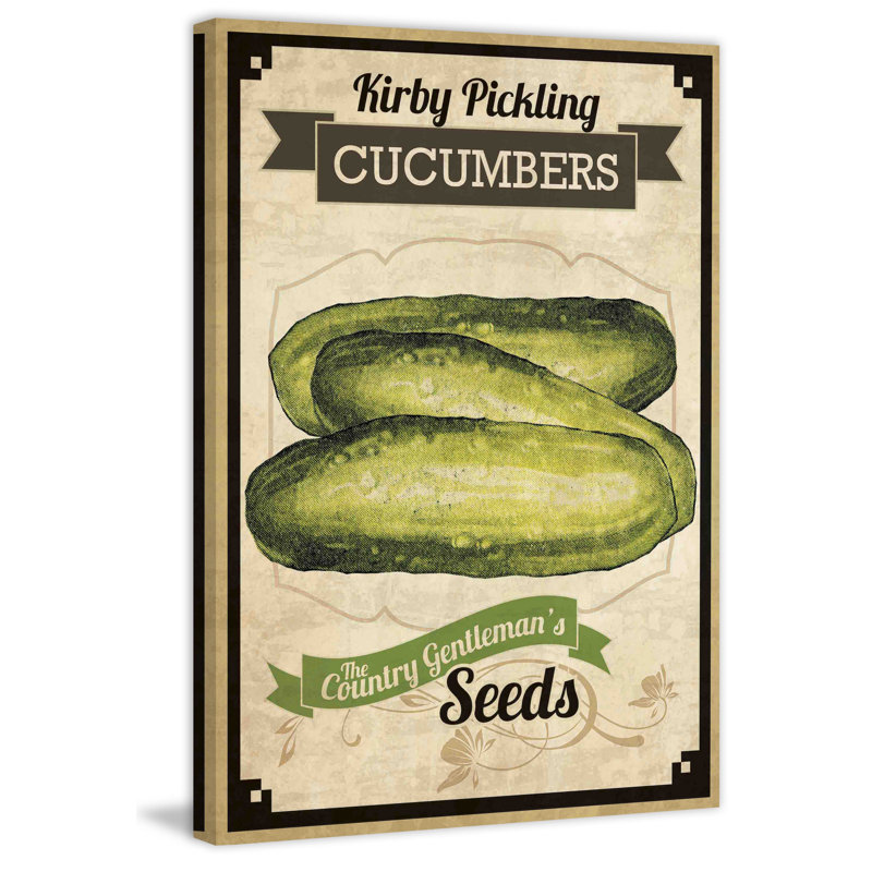 " Seed Packet Pickle " by Marmont Hill, 30" H x 20" W