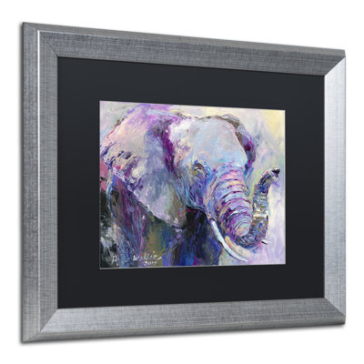 « blue éléphant », impression sur toile