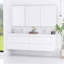 Meuble-lavabo mural moderne 72 po avec double évier intégré à surface solide et 4 tiroirs-130005168