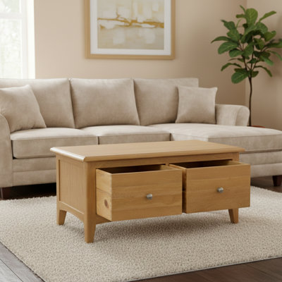 Censu Four Leg Coffee Table with Storage