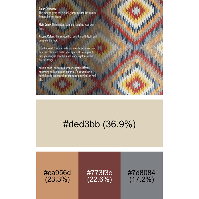 Tapis contemporain rouge / jaune / gris, Rectangle 6 pi x 9 pi